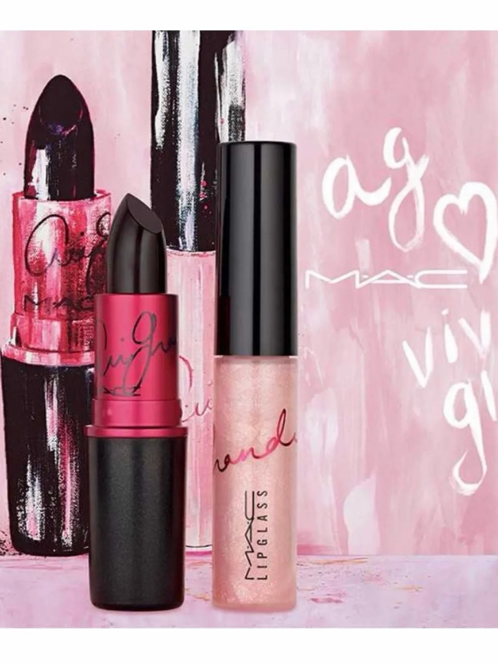 MAC Cosmetics x Ariana Grande Limited Edition Viva Glam Lipstick & Lipglass